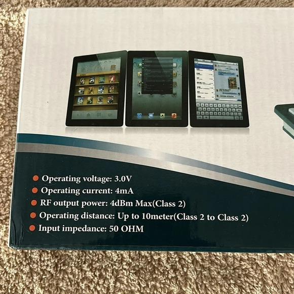 Sparin Ultra Slim Mini Bluetooth Wireless Keyboard for Samsung Enabled Tablets - Picture 3 of 7